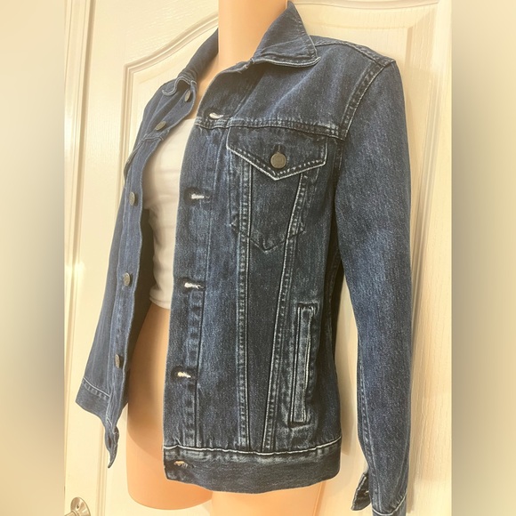 Able Dark Wash Denim Oversized Trucker “Merly” Jacket, Size XS - Picture 5 of 11